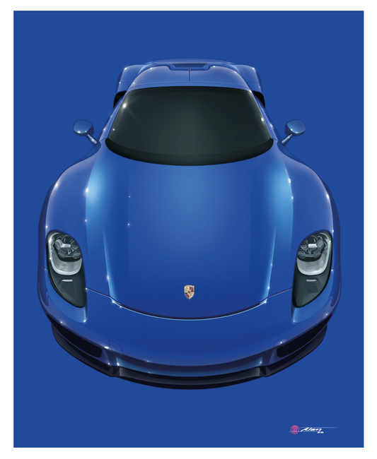 POSTCARD A5 ICONS OF PORSCHE